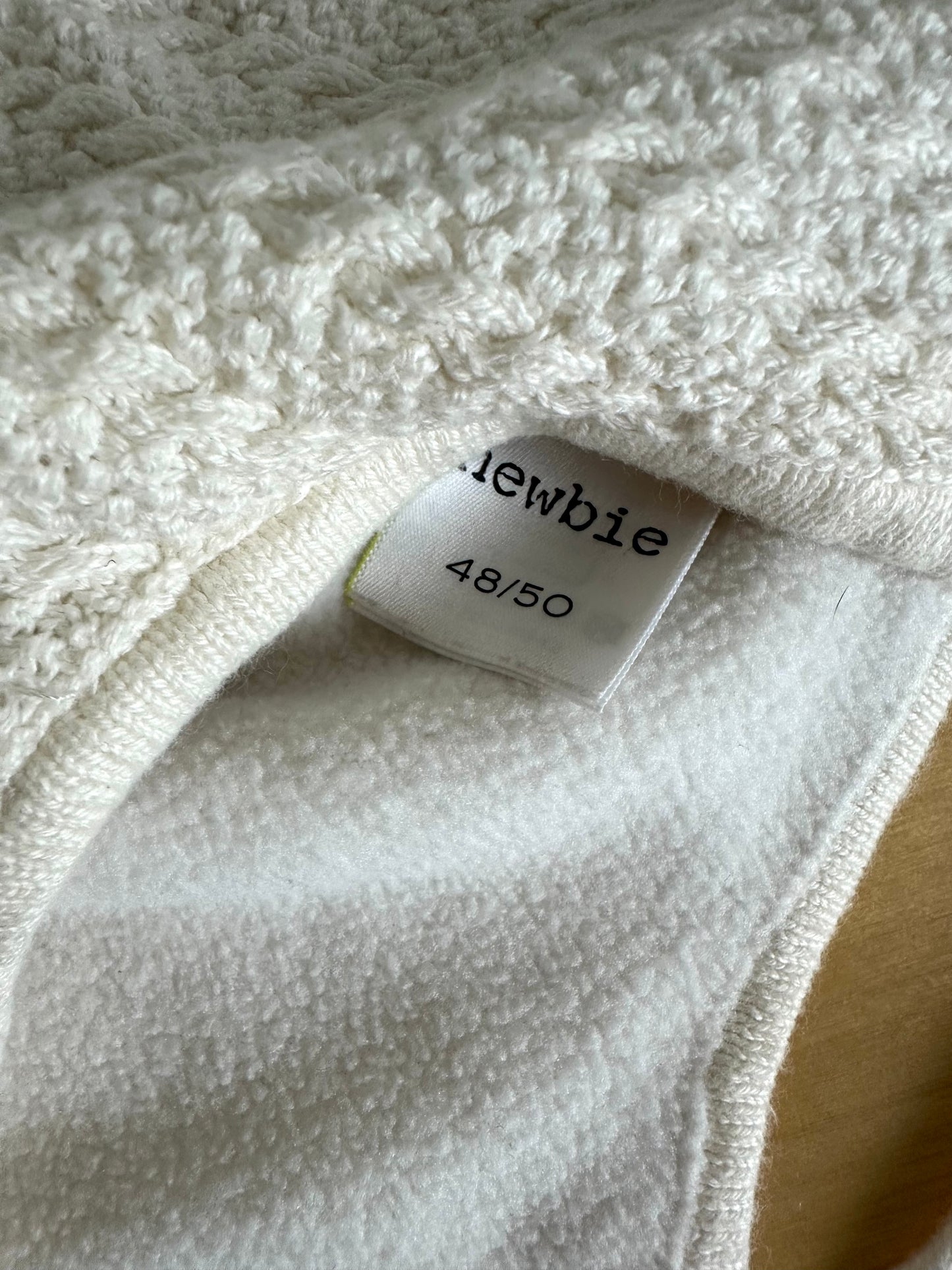 Newbie Cream Toque / 12-24m