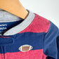 Fleece Striped Football Sleeper / 2T