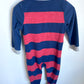 Fleece Striped Football Sleeper / 2T