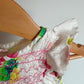 White Watercolor Dress / 6-12m