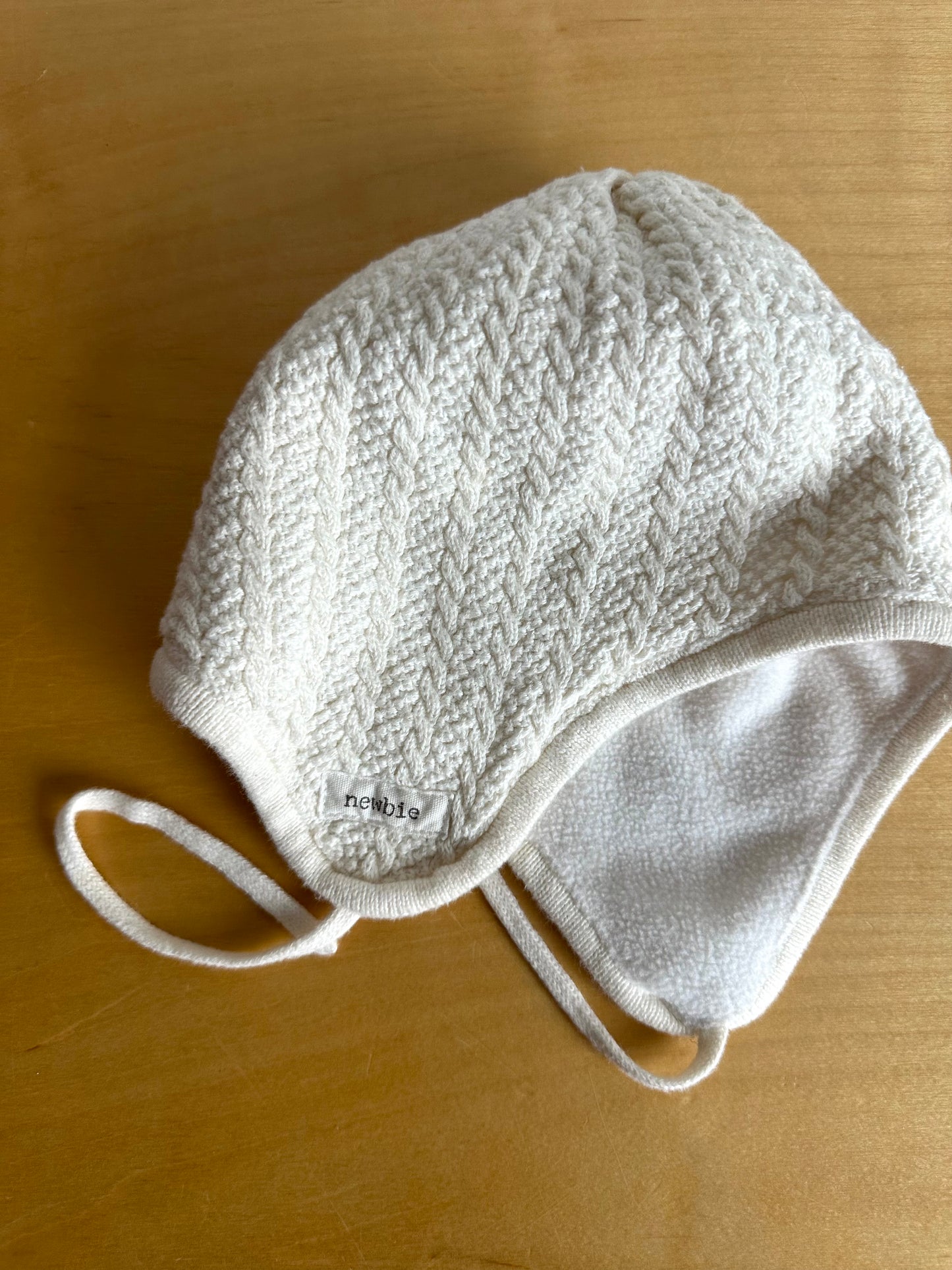 Newbie Cream Toque / 12-24m