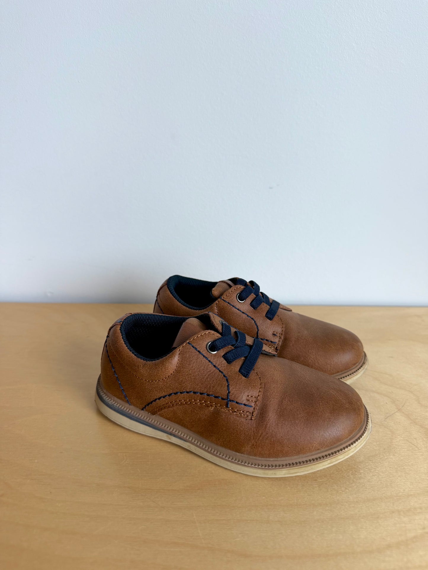 Brown Elastic Laces Shoes / Size 9 Toddler