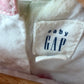White Watercolor Dress / 6-12m