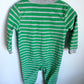 Fleece Green Striped Dino Sleeper / 2T