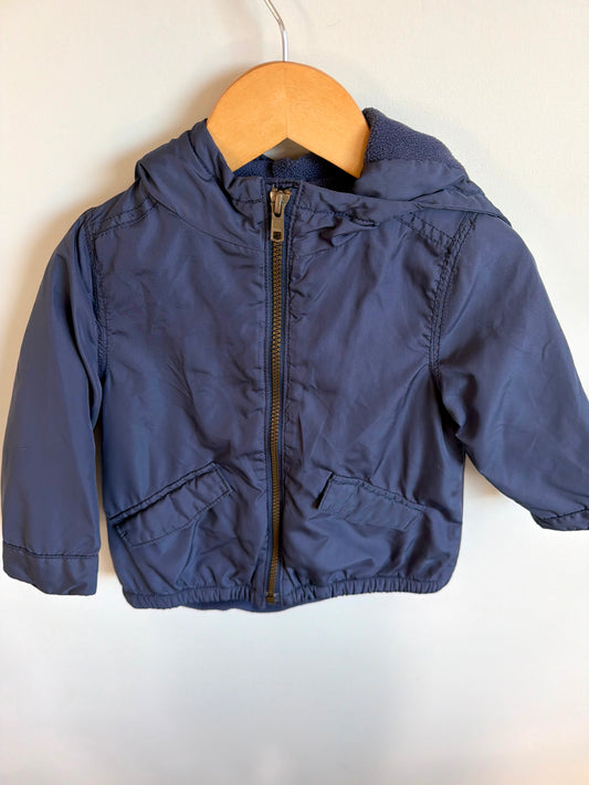 Blue Hood Zipper Jacket / 2T