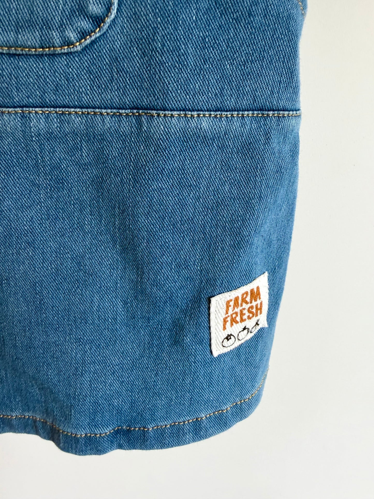Farm Fresh Overall Dress / 3-6m