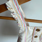 Cream Vertical Stripes Overall Dress / 6m
