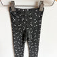 Zara Grey Floral Ribbed Pants / 9-12m
