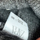 Zara Grey Floral Ribbed Pants / 9-12m