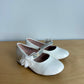 White Flower Mary Jane Shoes / Size 8 Toddler