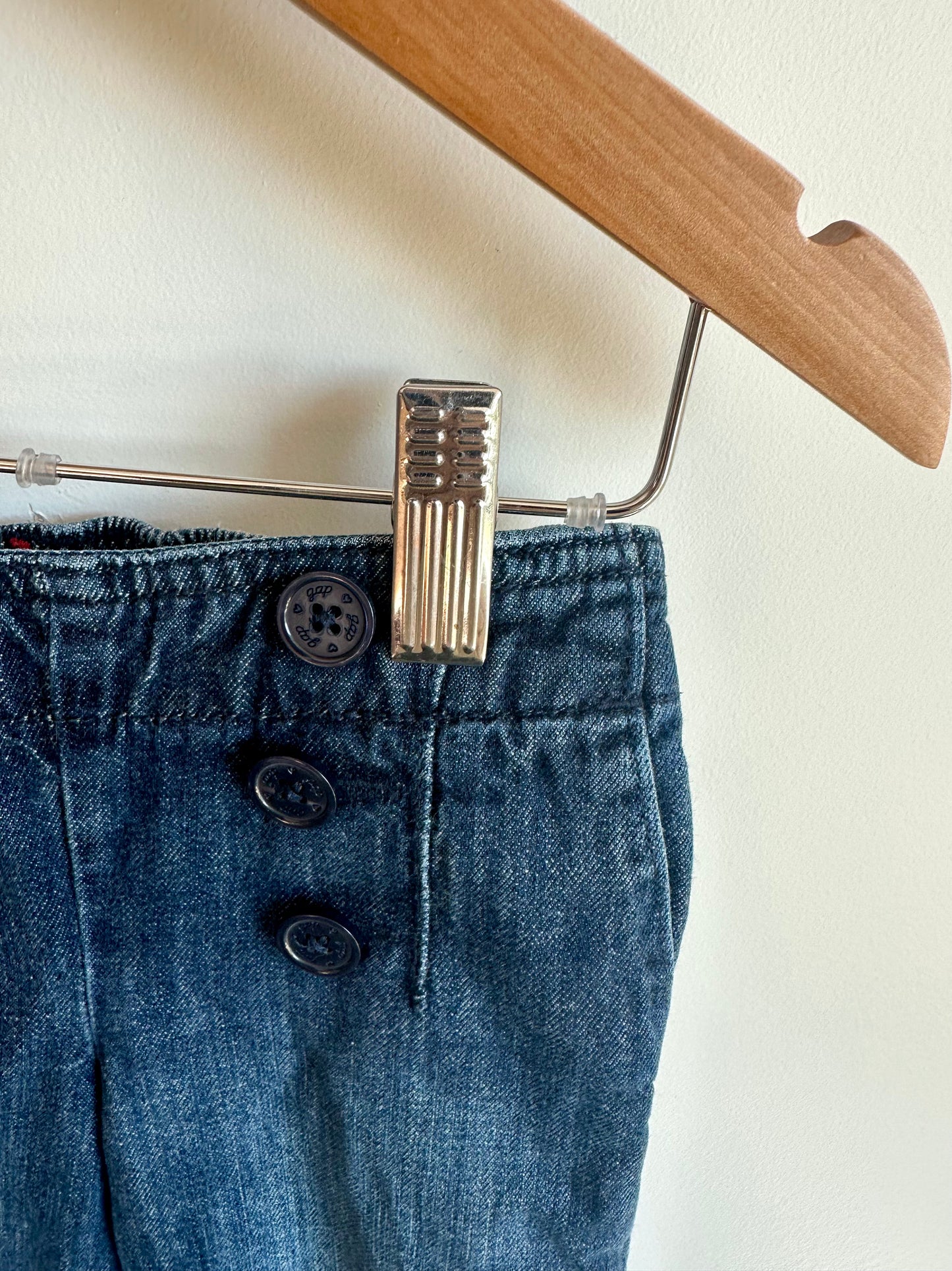 Wide Leg Button Jeans / 2T