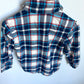 Blue + Red Striped Flannel / 2T
