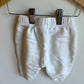 White Organic Pants / 6-12m