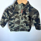 Green Camo Zip Up Sweater / 18-24m