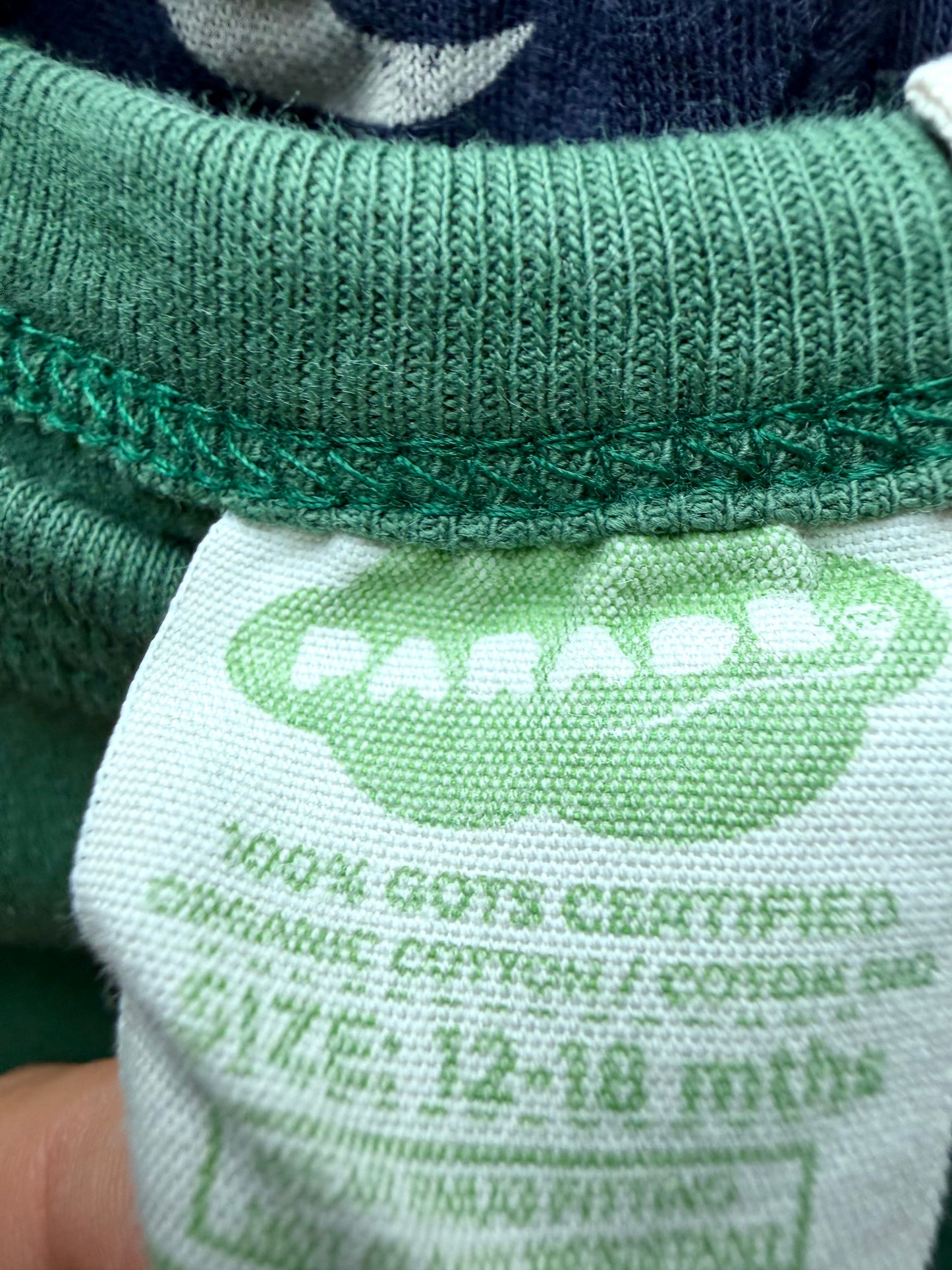Parade Organic Green Long Sleeve Sleeper / 12-18m