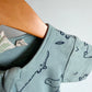 Parade Organic Blue Hippo Short Sleeve Sleeper  / 12-18m