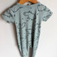 Parade Organic Blue Hippo Short Sleeve Sleeper  / 12-18m