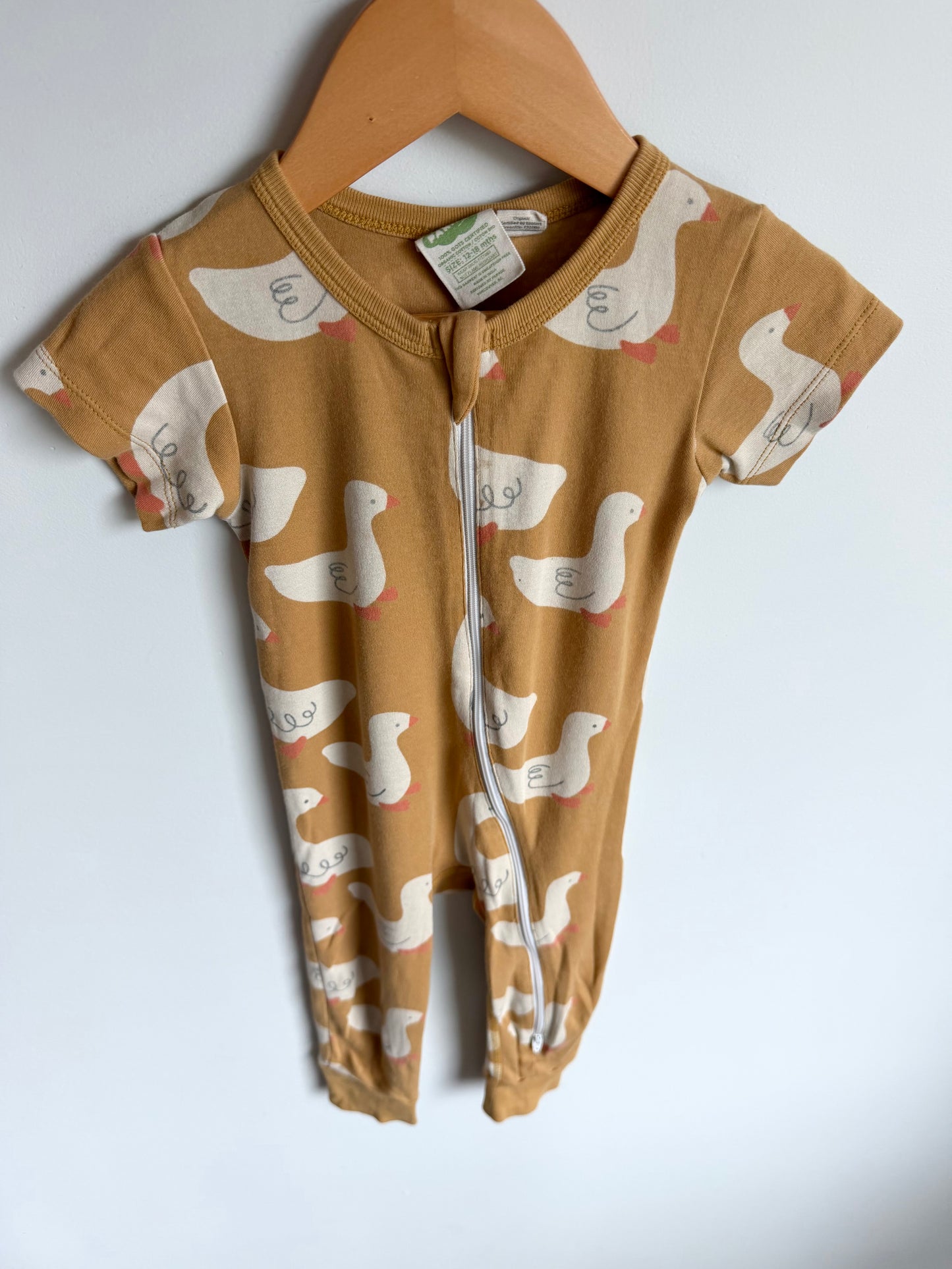 Parade Organic Goose Short Sleeve Sleeper (PLAY) / 12-18m