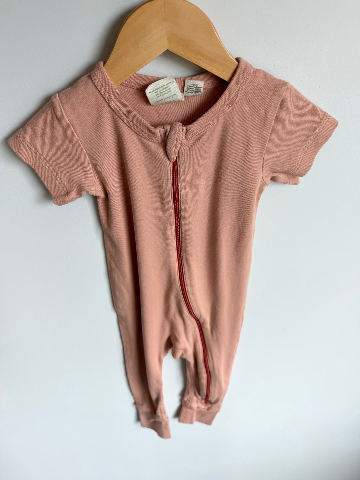 Parade Organic Blush Short Sleeve Sleeper / 12-18m
