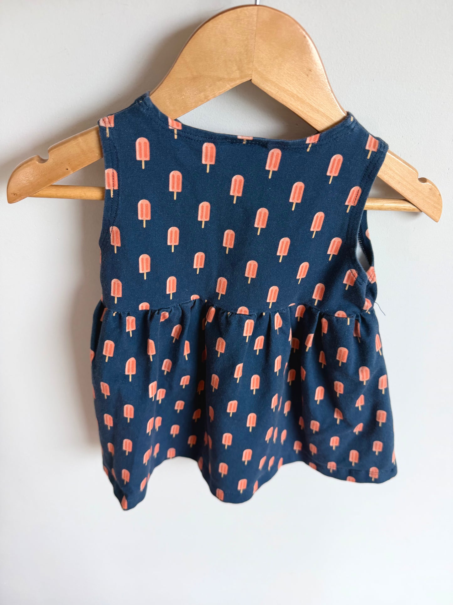 Popsicle Navy Dress / 6m
