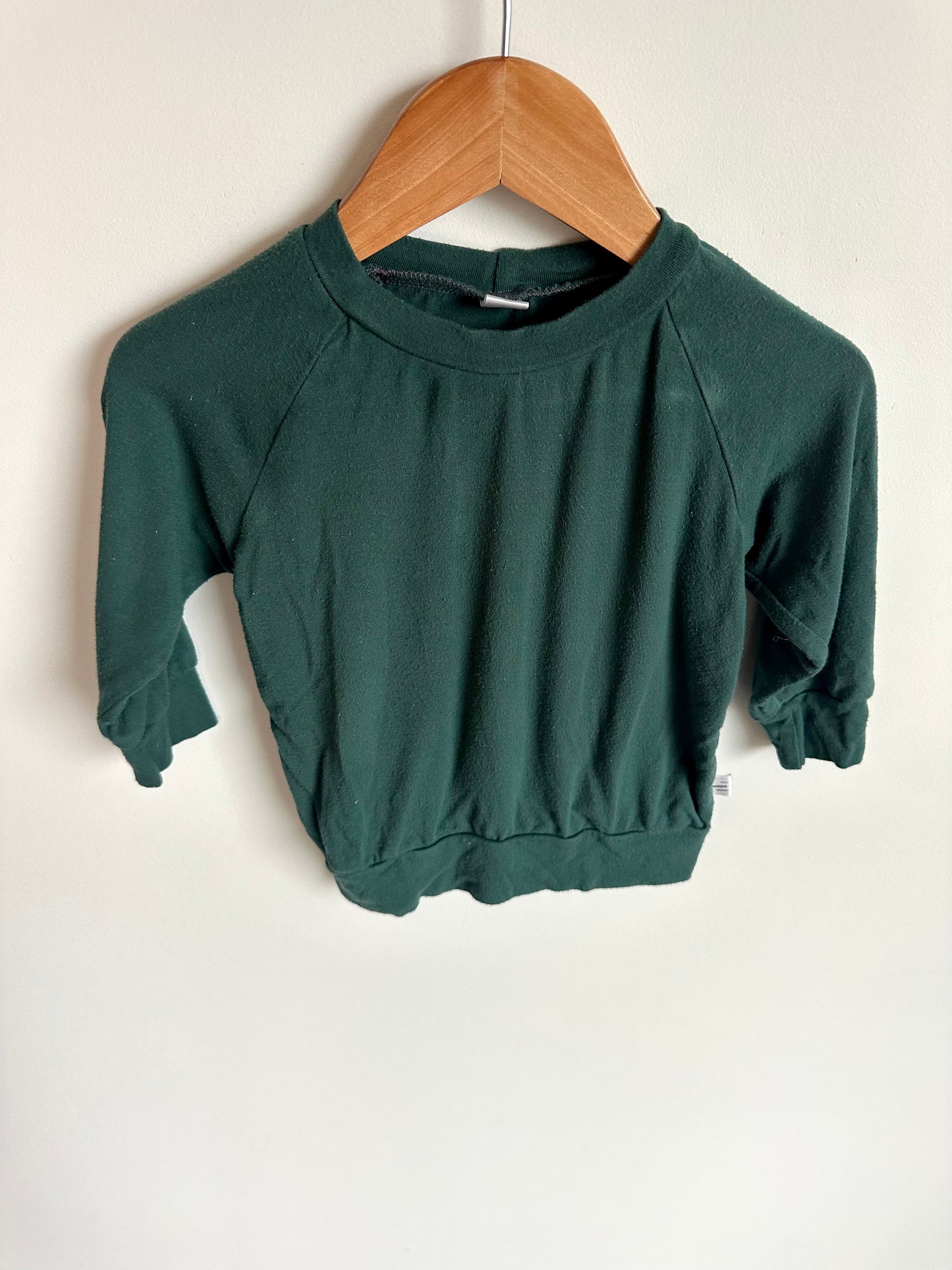Forest Green Long Sleeve Top / 9-12m