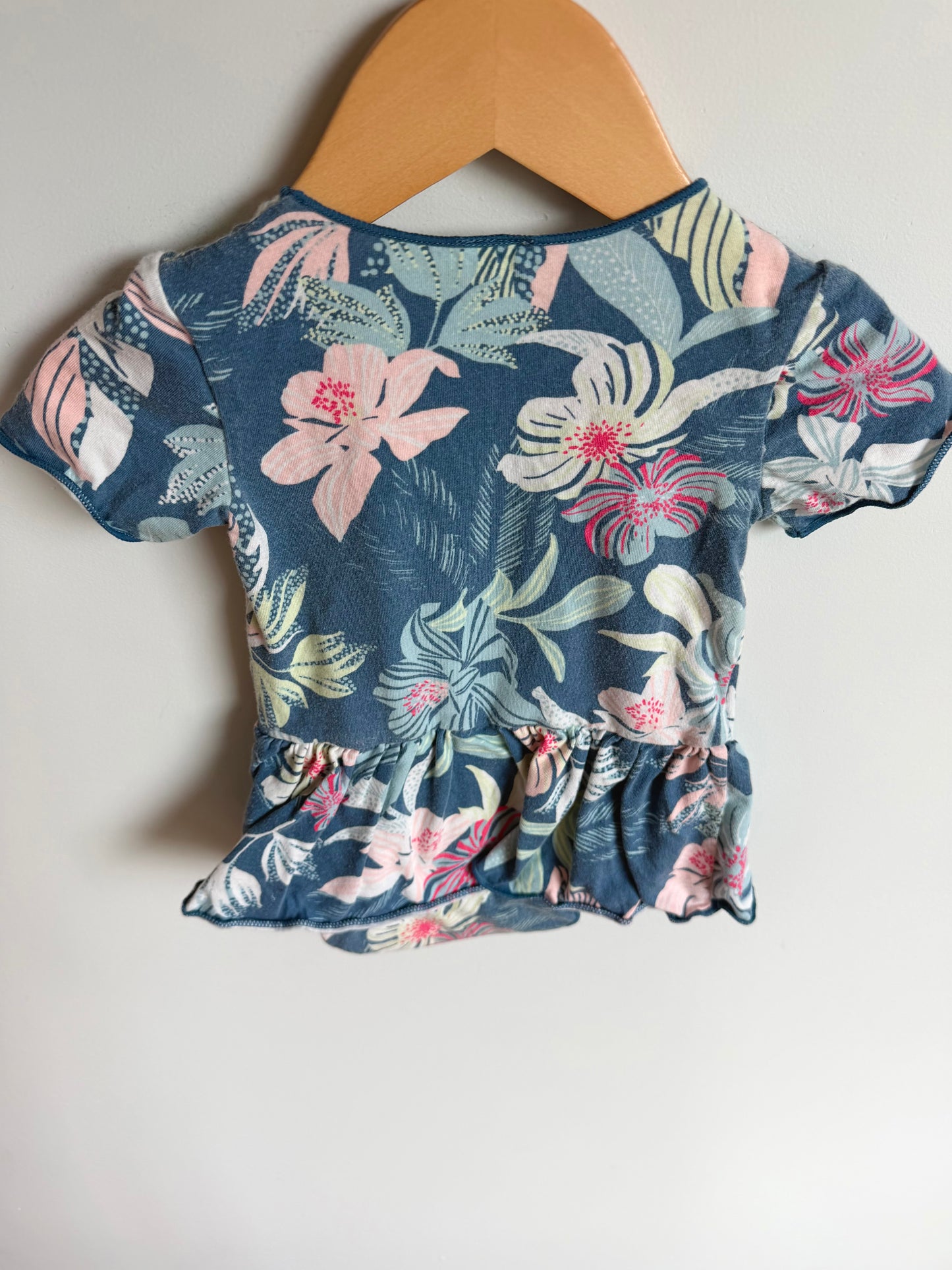 Bonds Floral Skirt Bodysuit / 6-12m