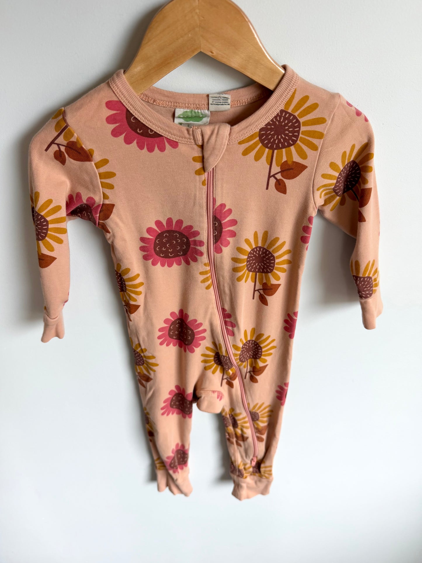 Parade Organic Sunflower Floral Sleeper / 12-18m