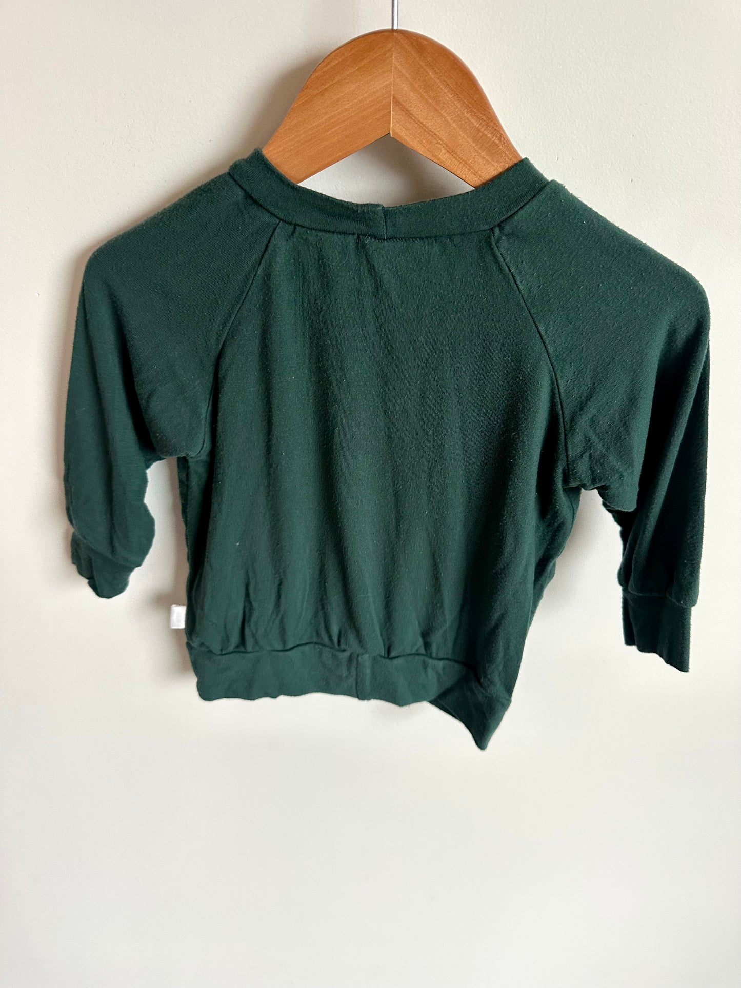 Forest Green Long Sleeve Top / 9-12m