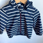 H&M Stripe Hooded Windbreaker / 9-12m