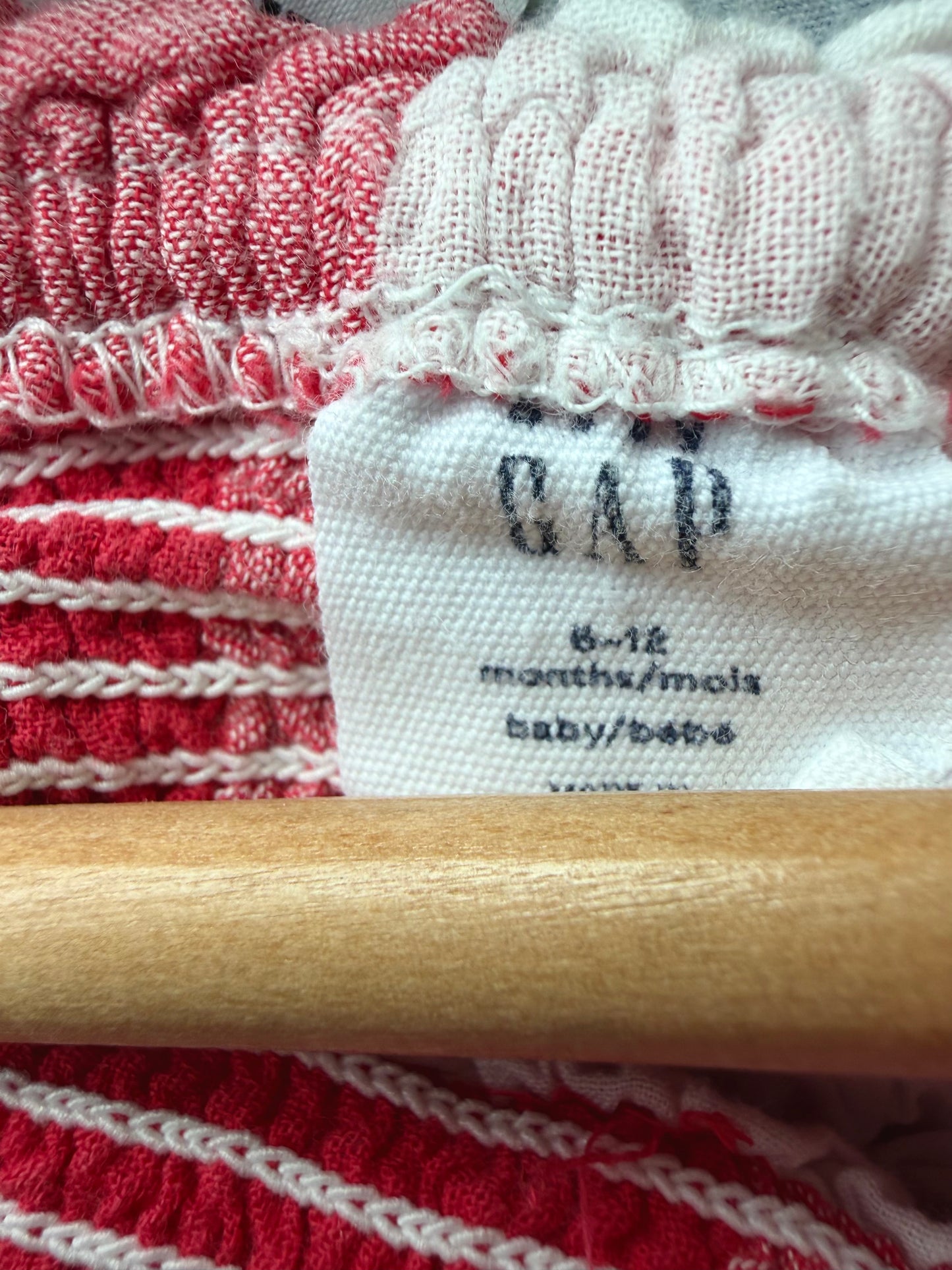 Red Checkered Rousing Bubble Romper or Bodysuit / 6-12m