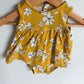 Yellow Flower Dress Bodysuit / 3-6m
