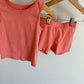 Peach Pinky Tank + Biker Shorts / 2-3T
