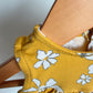 Yellow Flower Dress Bodysuit / 3-6m