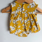 Yellow Flower Dress Bodysuit / 3-6m