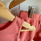 Peach Pinky Tank + Biker Shorts / 2-3T