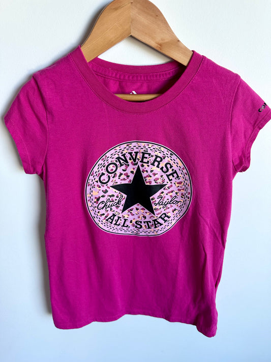 Pink t-shirt with Converse logo 