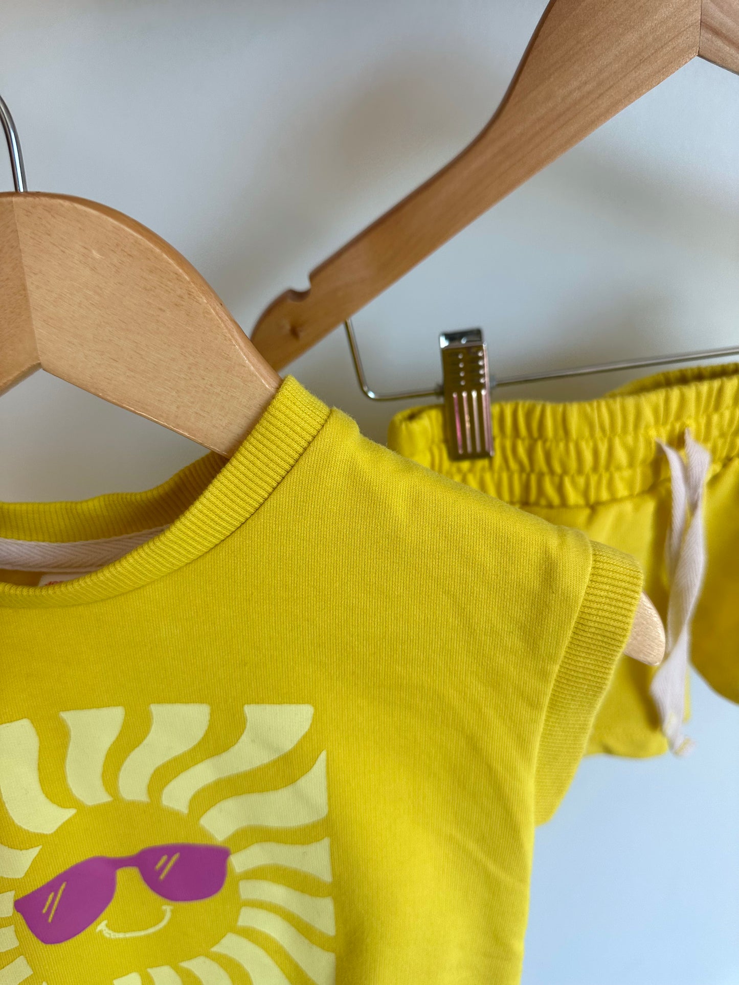 Yellow Sunshine Top + Shorts / 2T