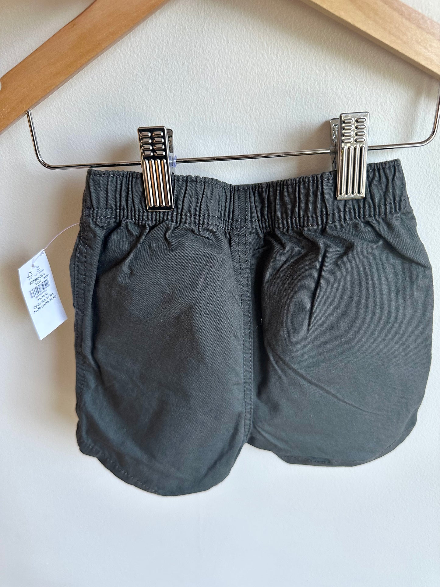 Charcoal Pocket Shorts (With Tags) / 12-18m