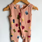 Peekaboo Beans Peach Sleeveless Romper / 18-24m