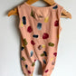 Peekaboo Beans Peach Sleeveless Romper / 18-24m