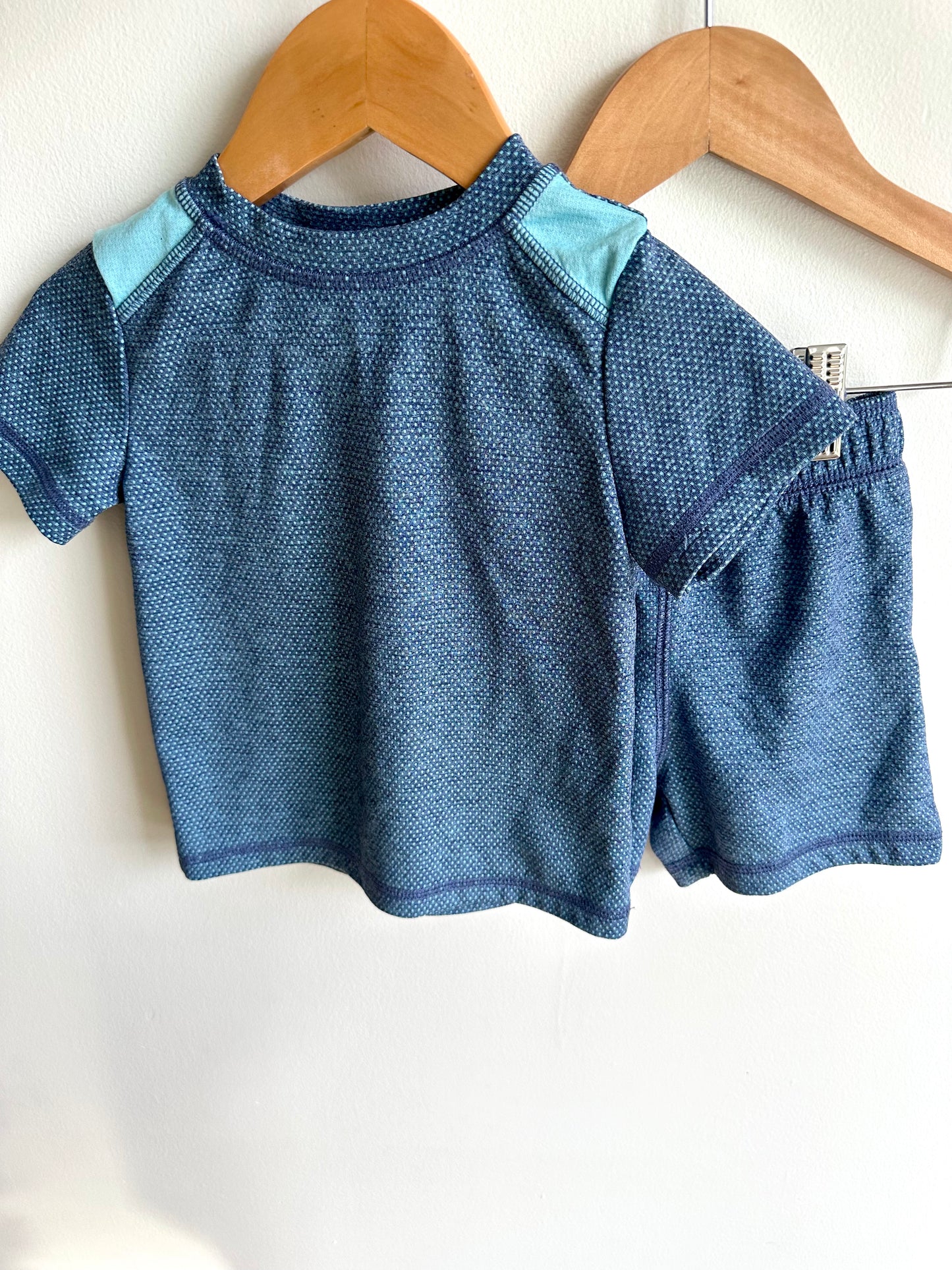 Blue Active T-Shirt + Shorts Set / 2T