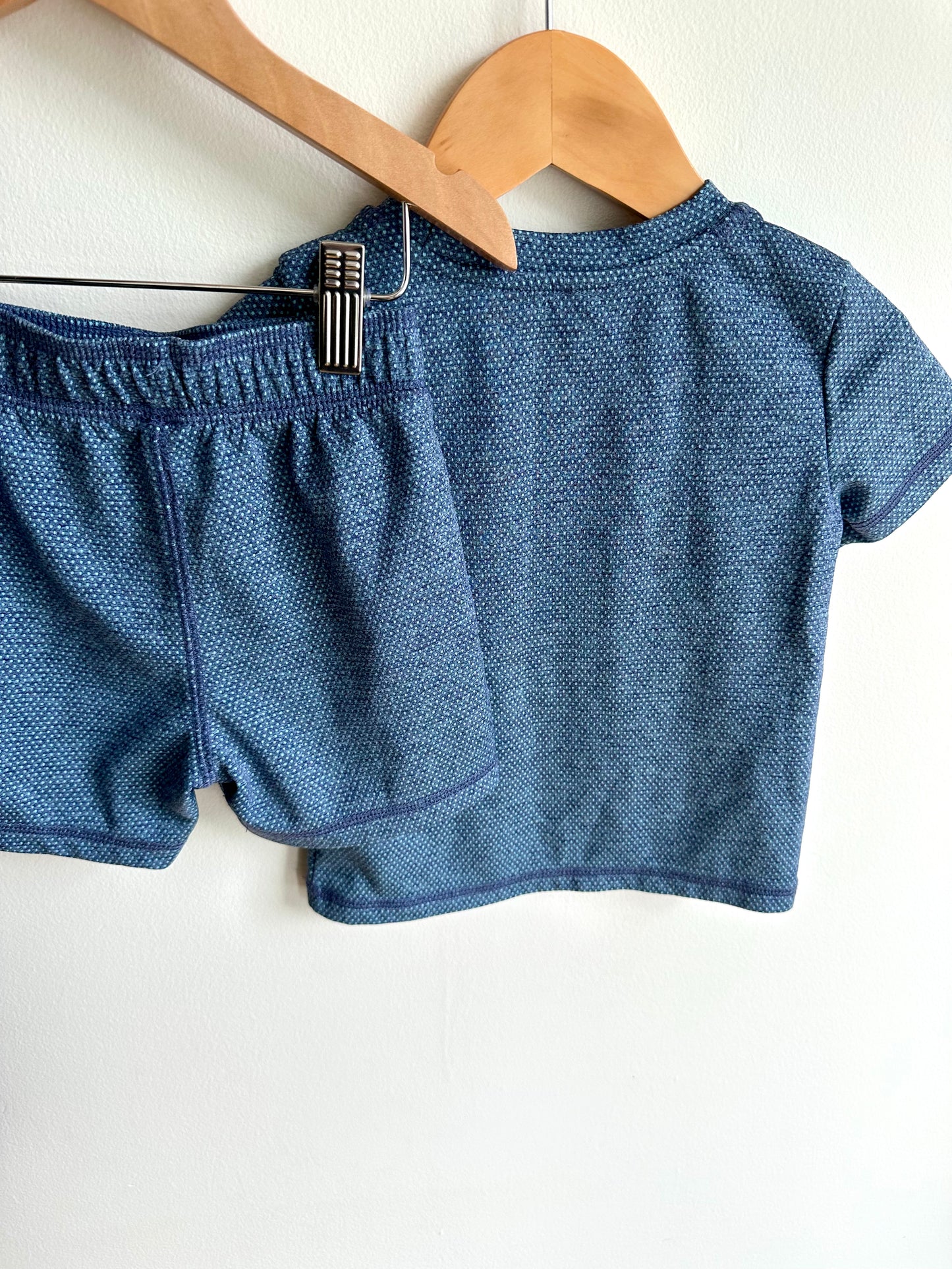 Blue Active T-Shirt + Shorts Set / 2T