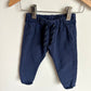 Blue Dotted Drawstring Pants / 12m