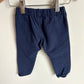 Blue Dotted Drawstring Pants / 12m