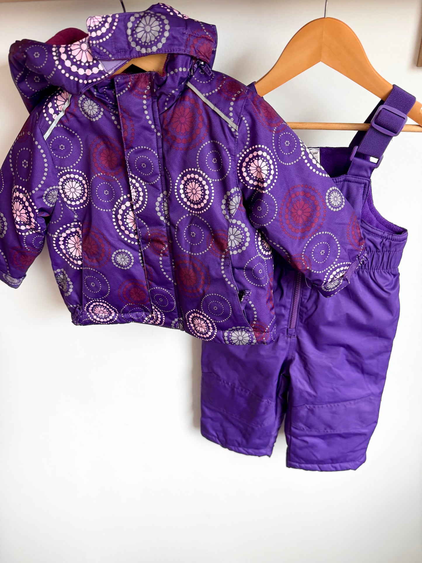Purple Two Piece Snow Suit (No Shipping) / 12-18m