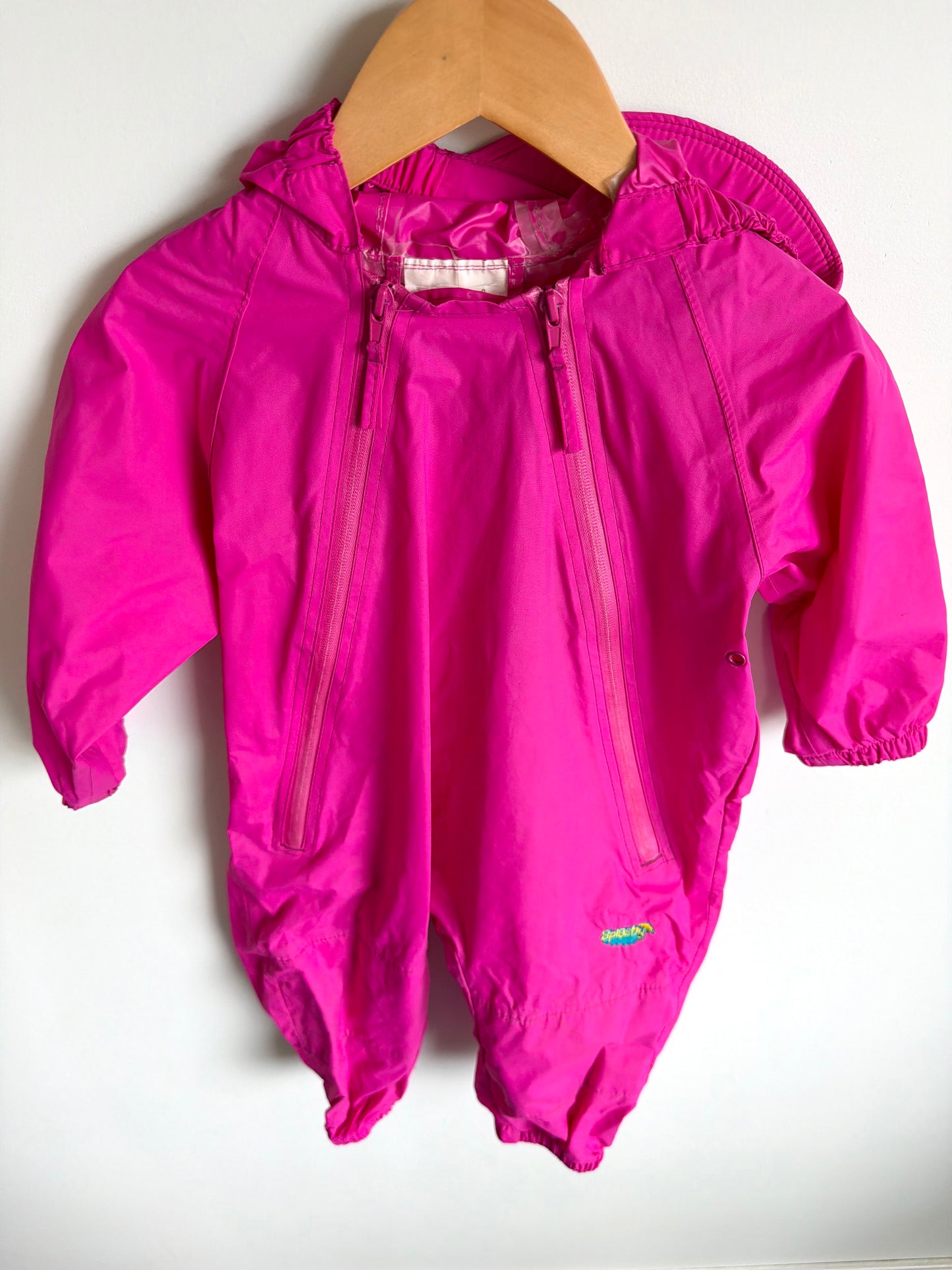 Pink Splashy Rain Suit (PLAY) / 18-24m