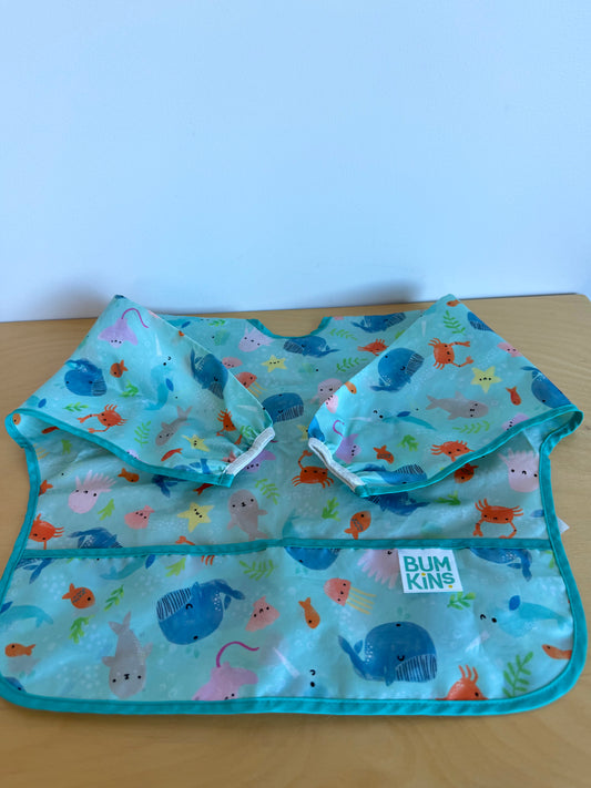 Ocean Long Sleeve Bib / 6-24m