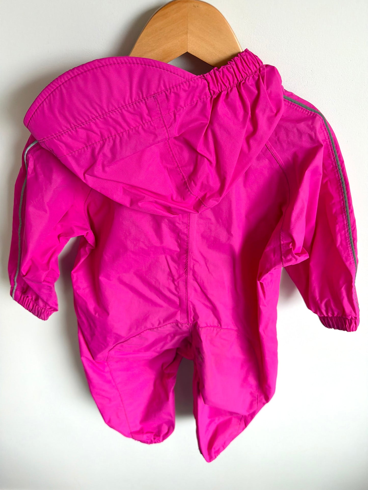 Pink Splashy Rain Suit (PLAY) / 18-24m