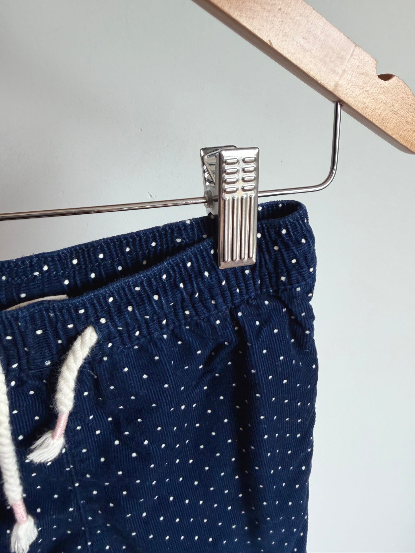 H&M Dotted Navy Pants / 9-12m