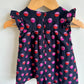 Circle Navy Dress / 3-6m